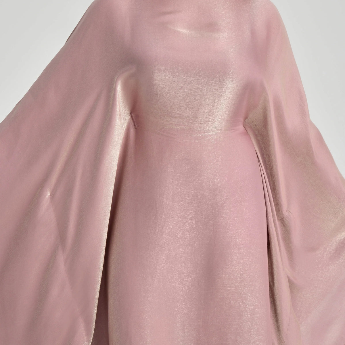 MH43 Shimmering Butterfly Abaya | Modest Batwing Kaftan with Adjustable Belt