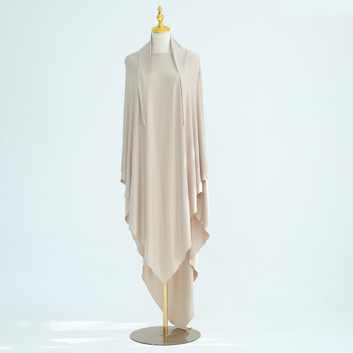 MH33 Jersey One-Layer Long Khimar | Breathable & Modest Muslim Hijab for Women