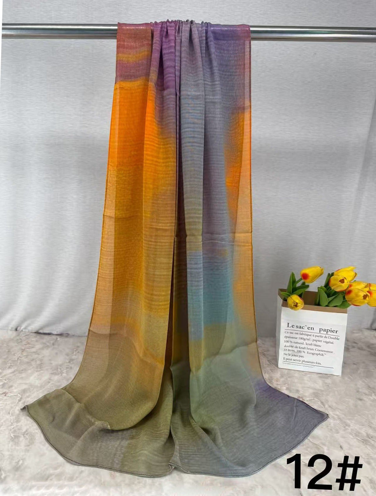 Lightweight Modal Hijab - Watercolor Print Scarf for Wo — lifestyle | Maha The Label hijab