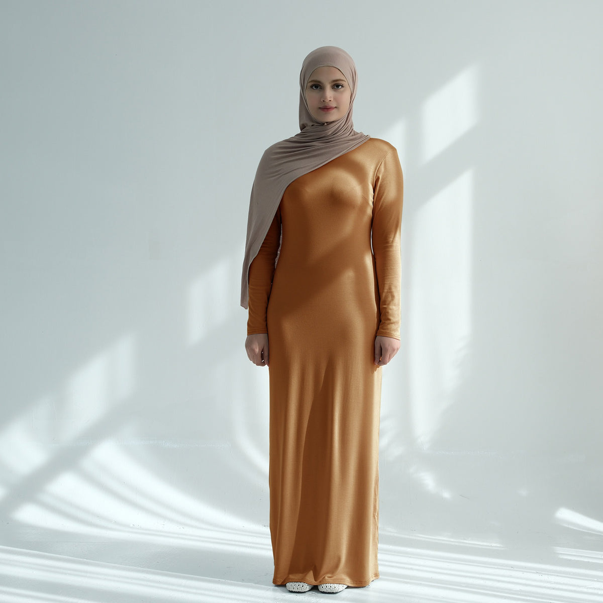 Modal Cotton Abaya Dress — Plain Solid Long Sleeve Maxi, Hij | packaging | Maha The Label modest fashion