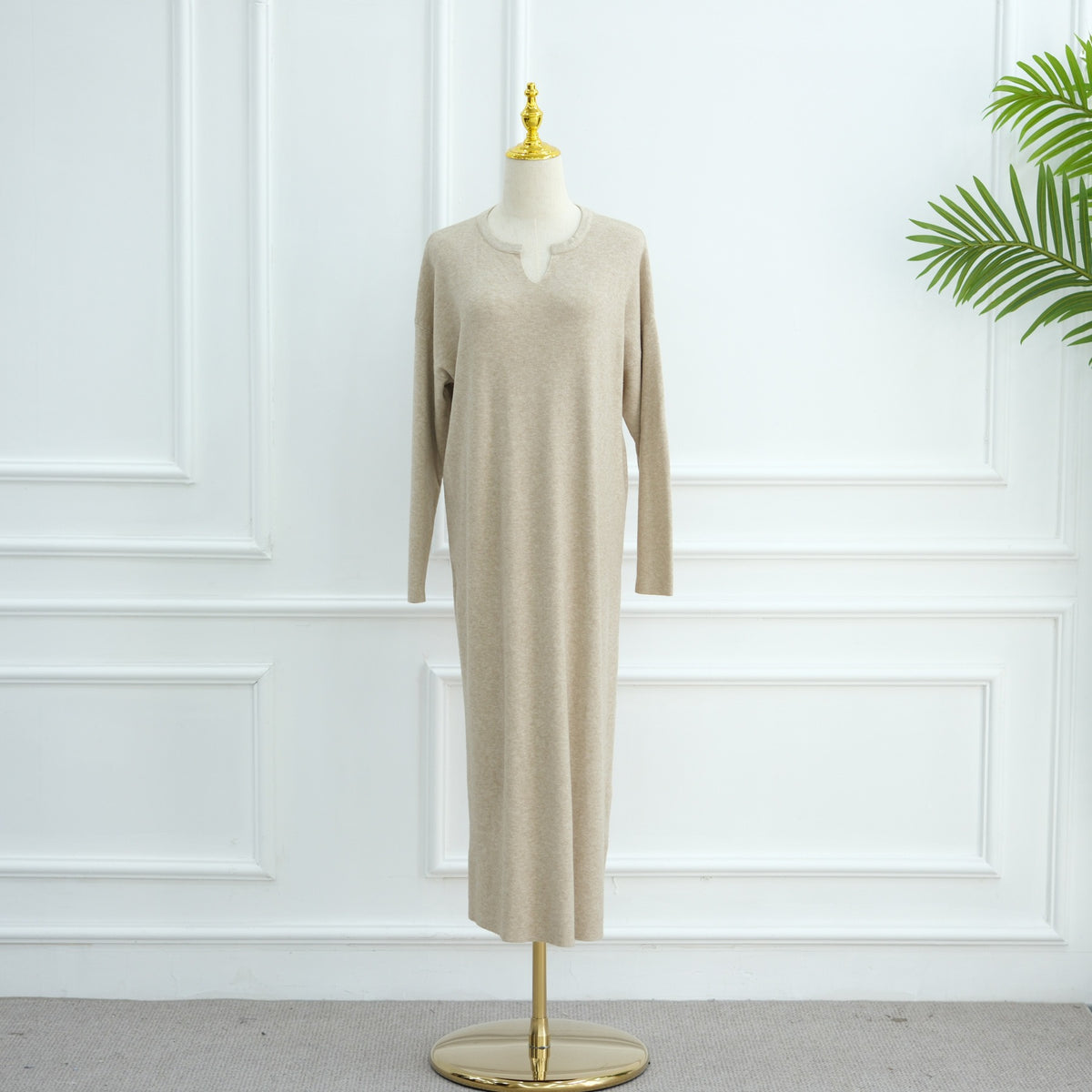Autumn Winter Knit Maxi Dress for Muslim Women | Modest Long | view 46 | Maha The Label modest wear