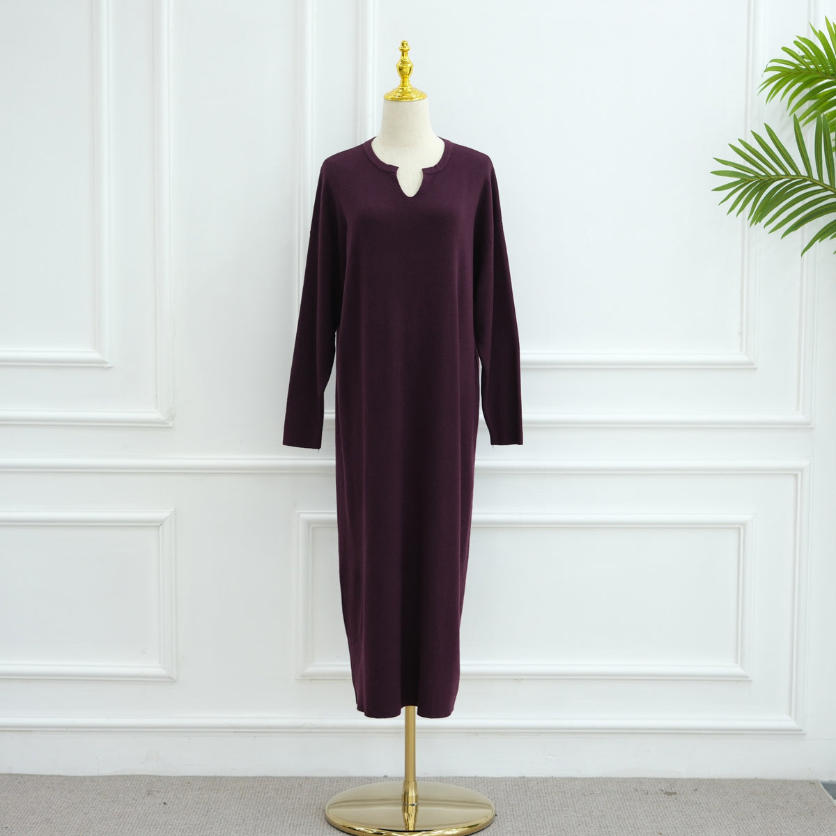 Autumn Winter Knit Maxi Dress for Muslim Women | Modest Long | view 21 | Maha The Label modest wear