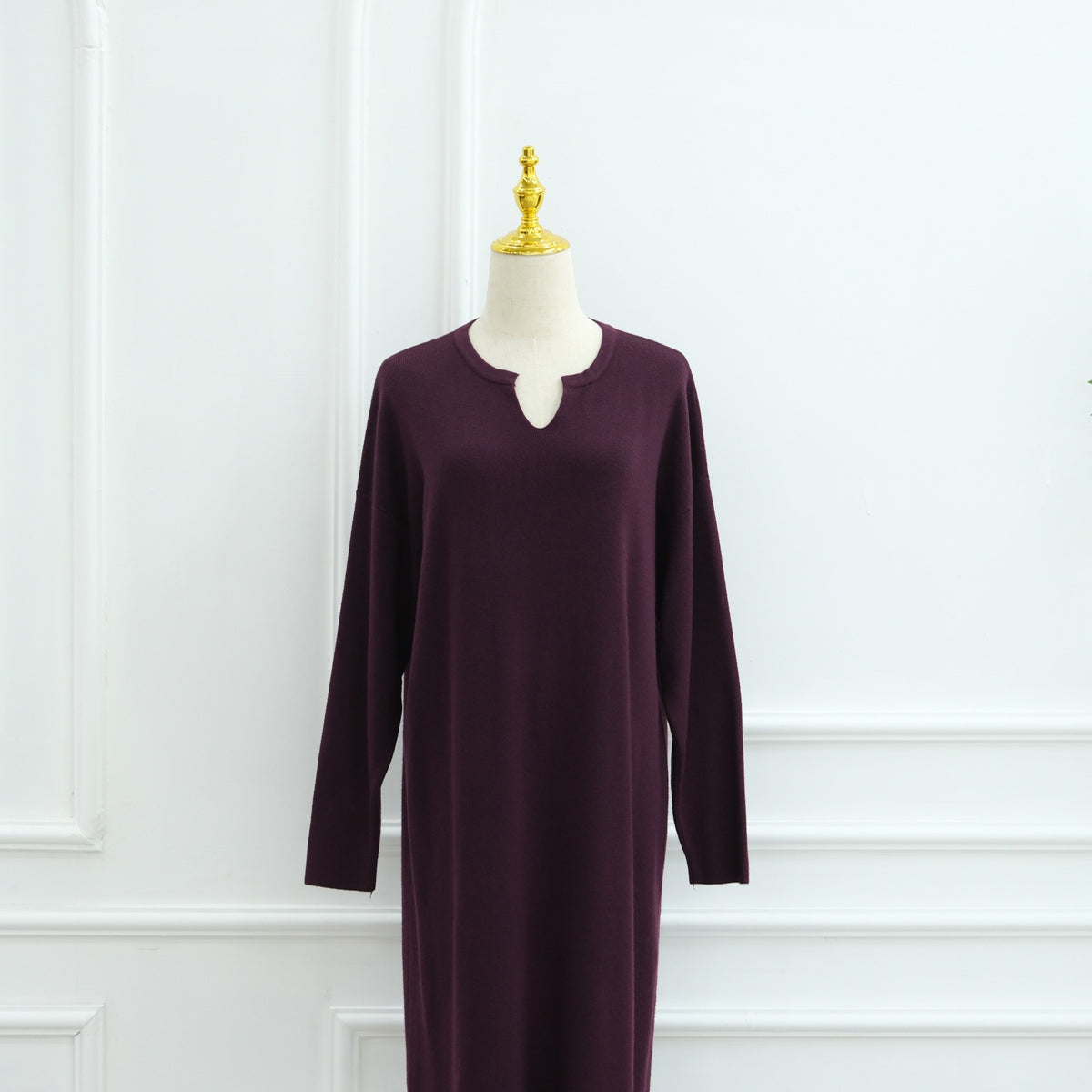 Autumn Winter Knit Maxi Dress for Muslim Women | Modest Long | view 22 | Maha The Label modest wear