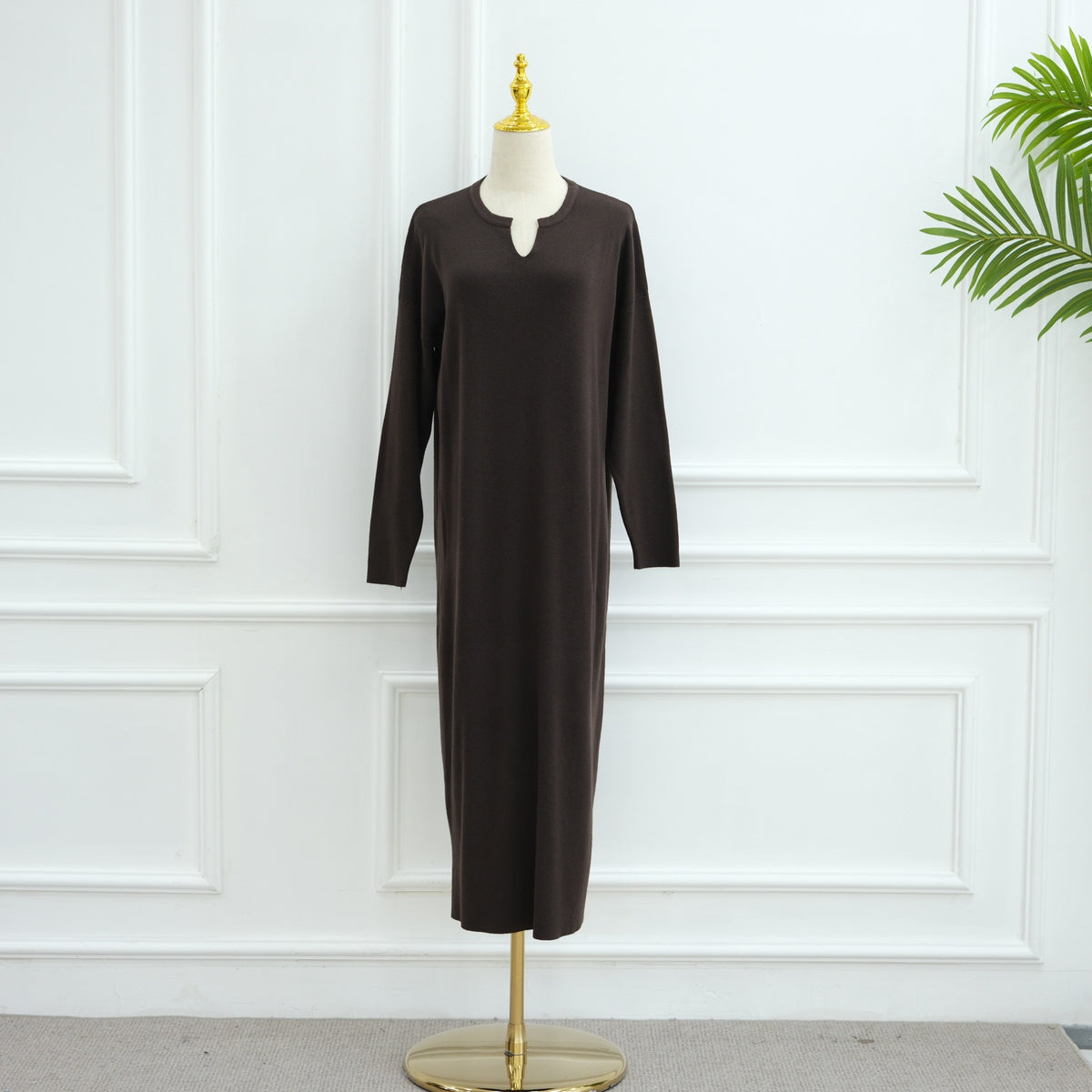 Autumn Winter Knit Maxi Dress for Muslim Women | Modest Long | view 53 | Maha The Label modest wear