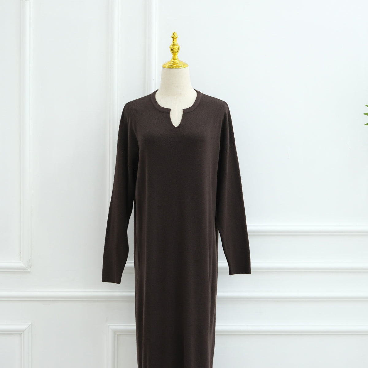 Autumn Winter Knit Maxi Dress for Muslim Women | Modest Long | view 25 | Maha The Label modest wear