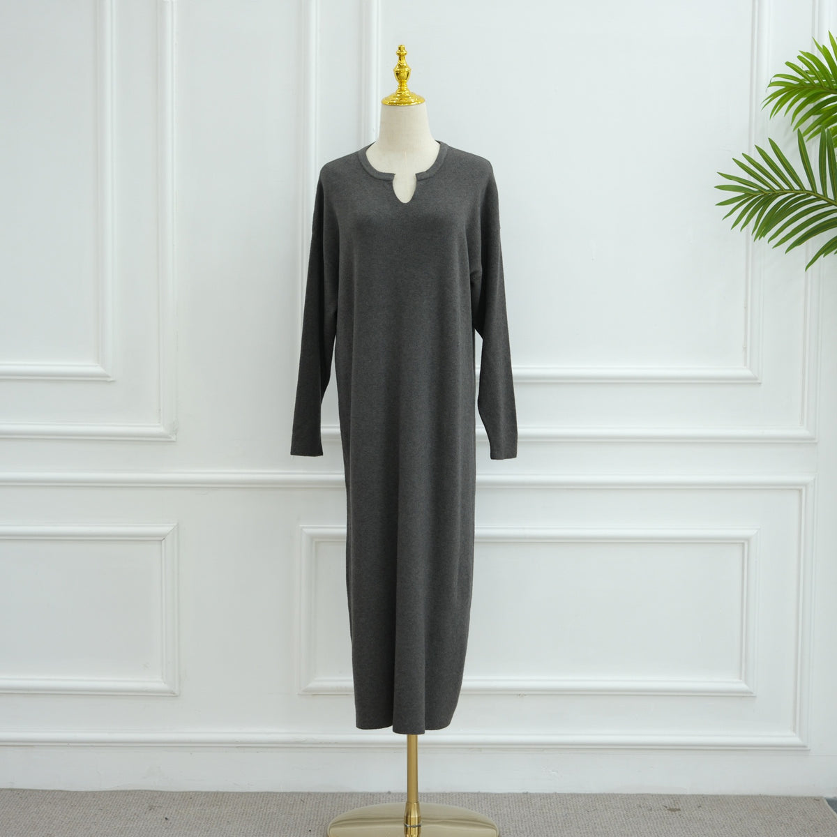 Autumn Winter Knit Maxi Dress for Muslim Women | Modest Long | view 55 | Maha The Label modest wear