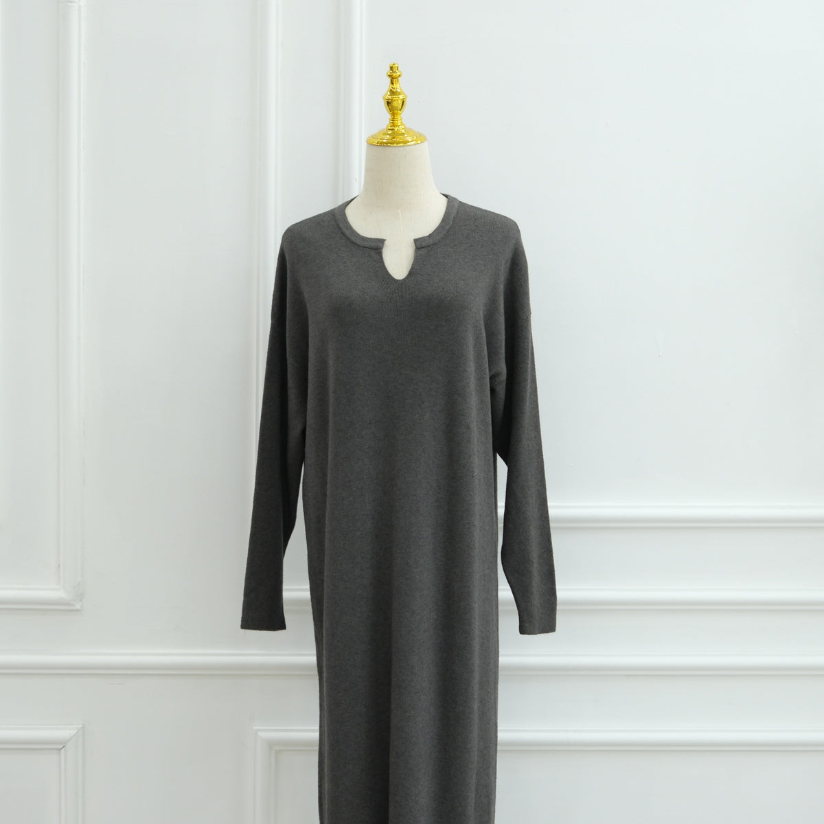 Autumn Winter Knit Maxi Dress for Muslim Women | Modest Long | view 28 | Maha The Label modest wear