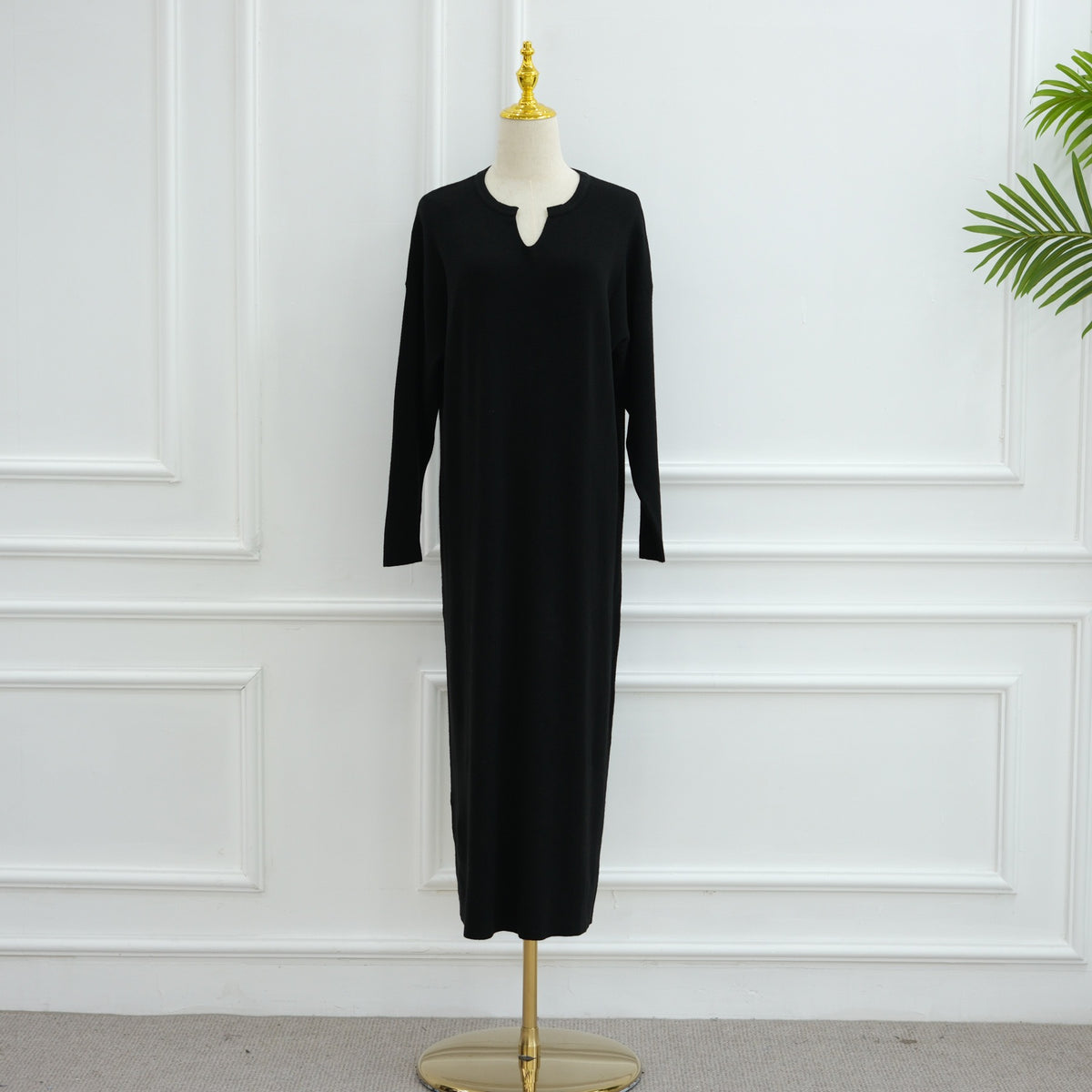 Autumn Winter Knit Maxi Dress for Muslim Women | Modest Long | view 57 | Maha The Label modest wear