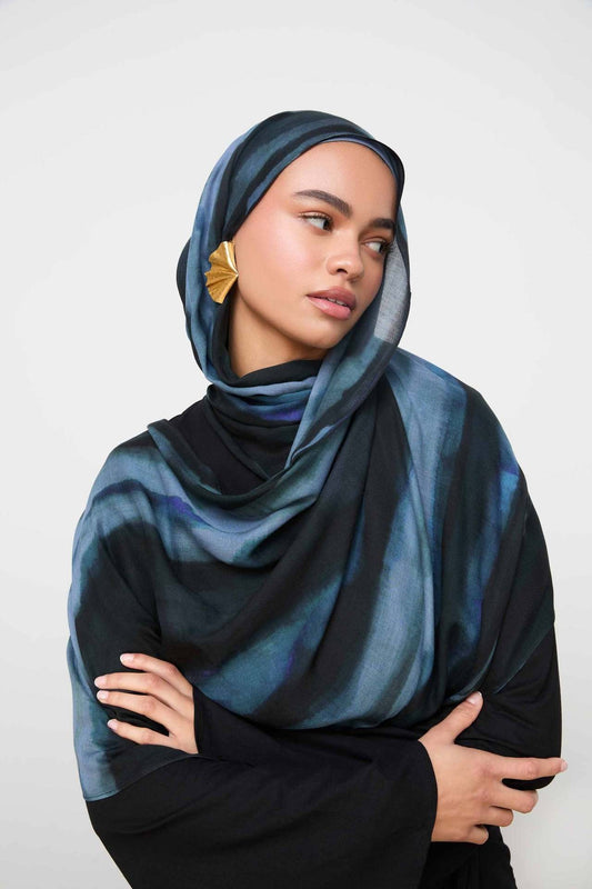 Printed Modal Cotton Hijab -10