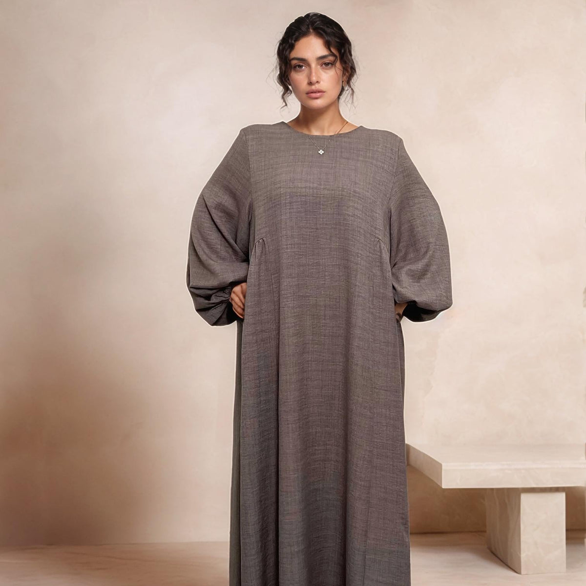 Nursing Zip Pocket Abaya – Single-Zip, Reversible Front/Back | lifestyle wear | Maha The Label modest fashion outfit