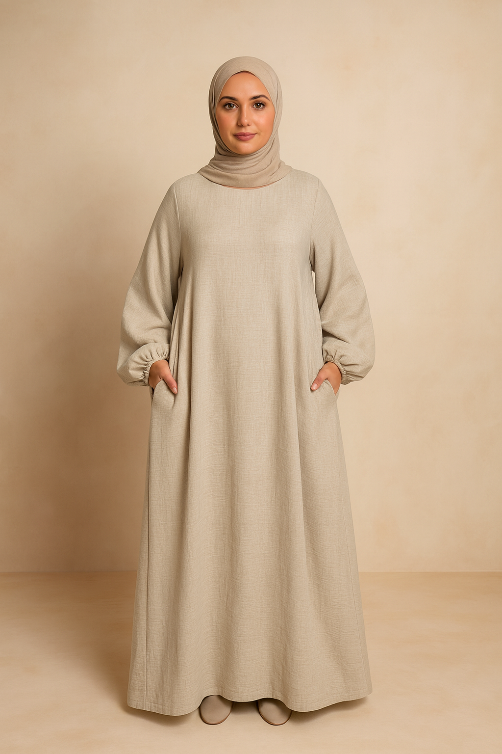 Nursing Zip Pocket Abaya – Single-Zip, Reversible Front/Back | view 19 | Maha The Label modest fashion outfit