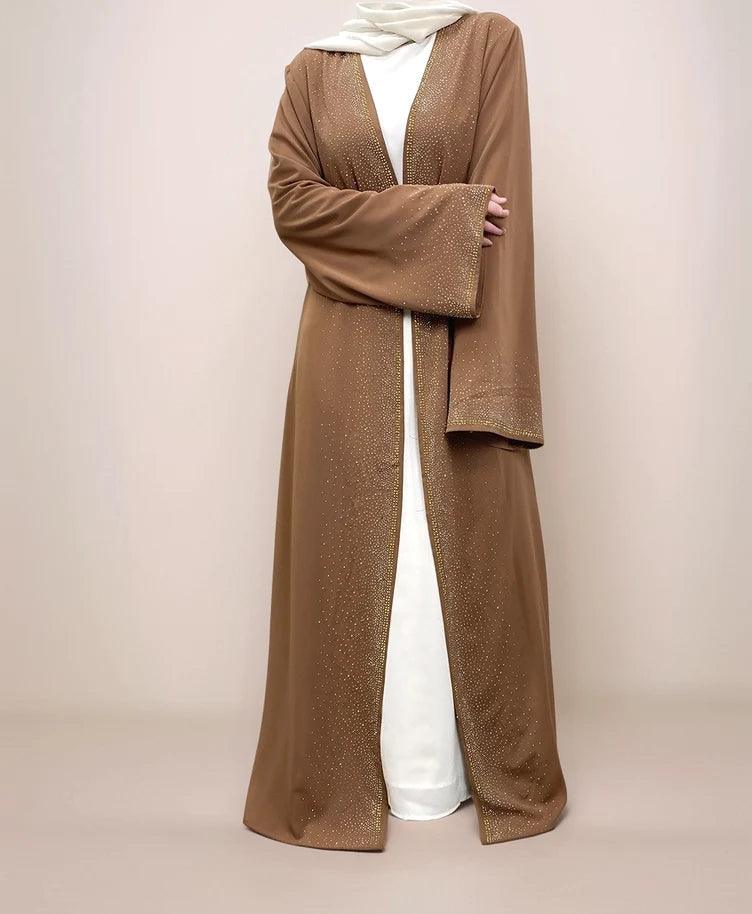 Galaxy Glitter Diamond Robe | Elegant Shimmering Islamic Dress for Women - Mahathelabel