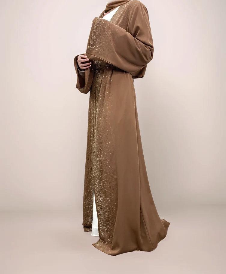 Galaxy Glitter Diamond Robe | Elegant Shimmering Islamic Dress for Women - Mahathelabel