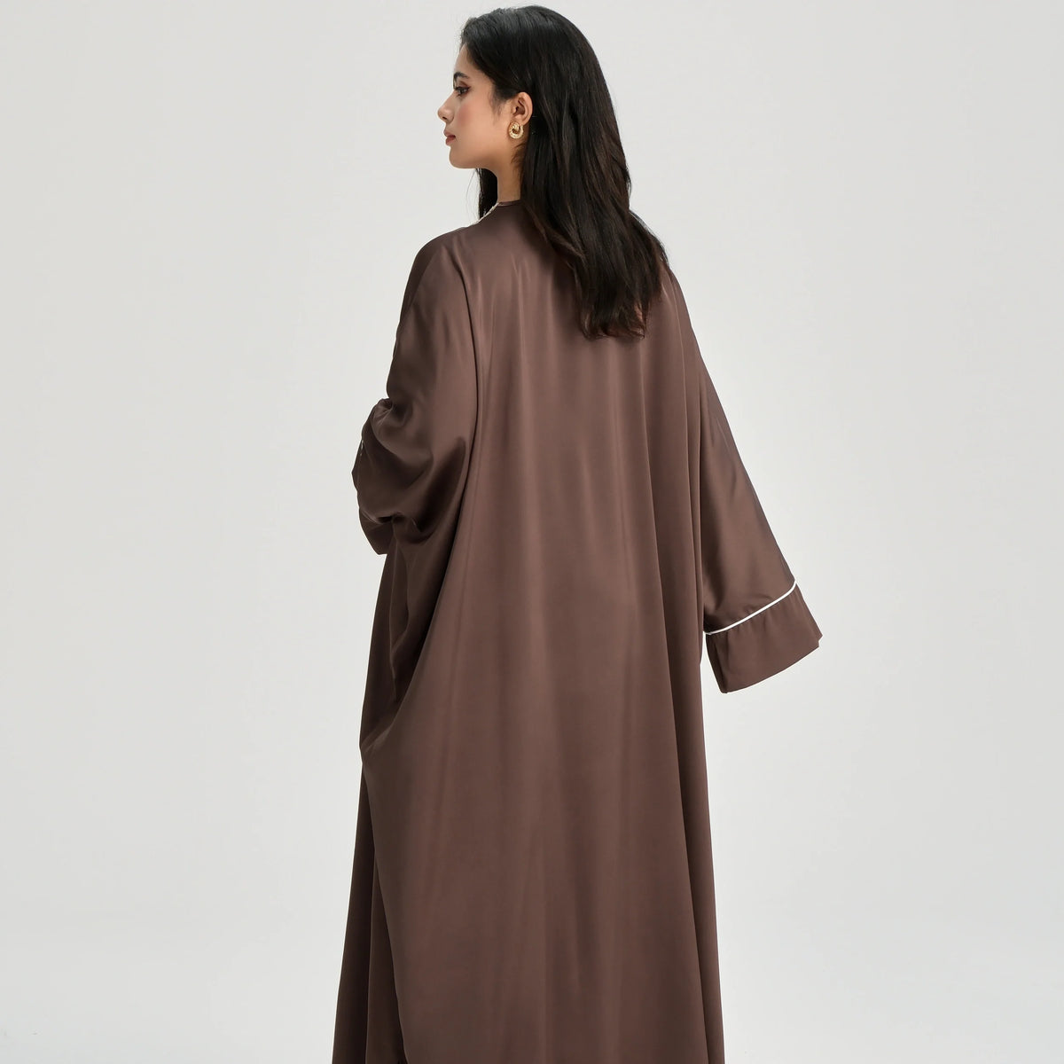 MH20 Gold Lace Kaftan Abaya | Luxury Khaleeji Maxi Dress with Inner Belt
