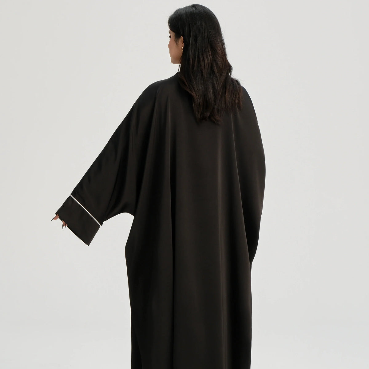 MH20 Gold Lace Kaftan Abaya | Luxury Khaleeji Maxi Dress with Inner Belt