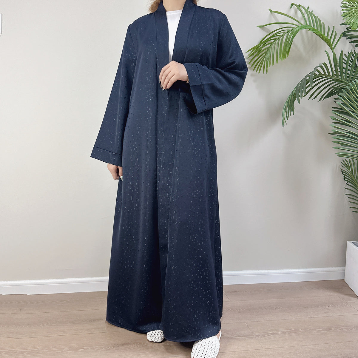 3D Jacquard Abaya – Elegant Belted Dress or Open Abaya | lifestyle wear | Maha The Label modest wear