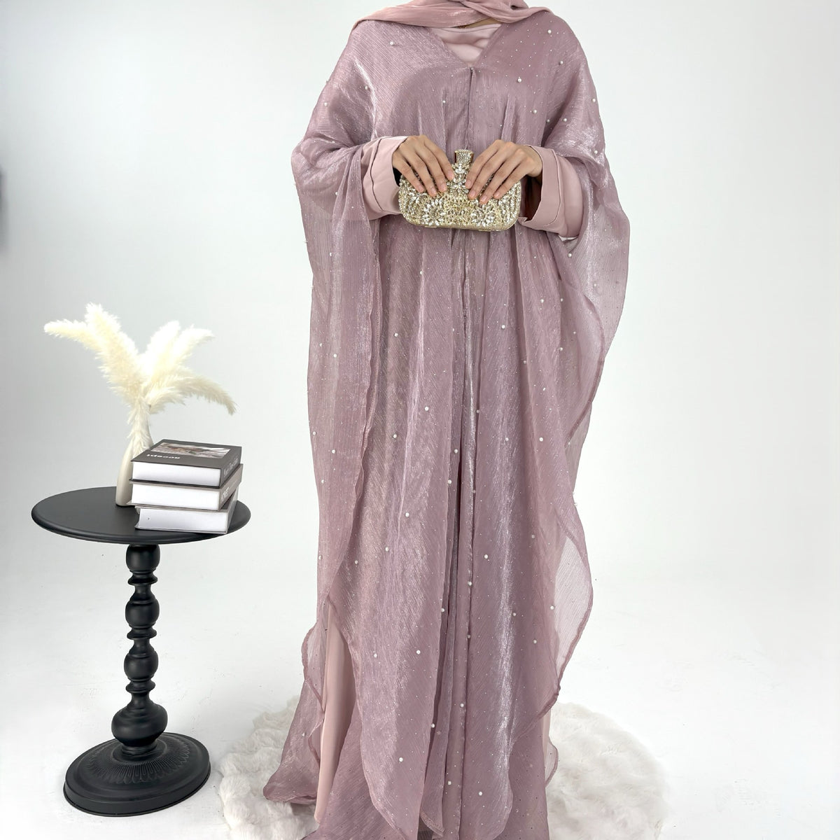 | Pearl Starry Sky 2-Piece Dress Set | Loose Long Modest Wom | lifestyle wear | Maha The Label modest fashion outfit