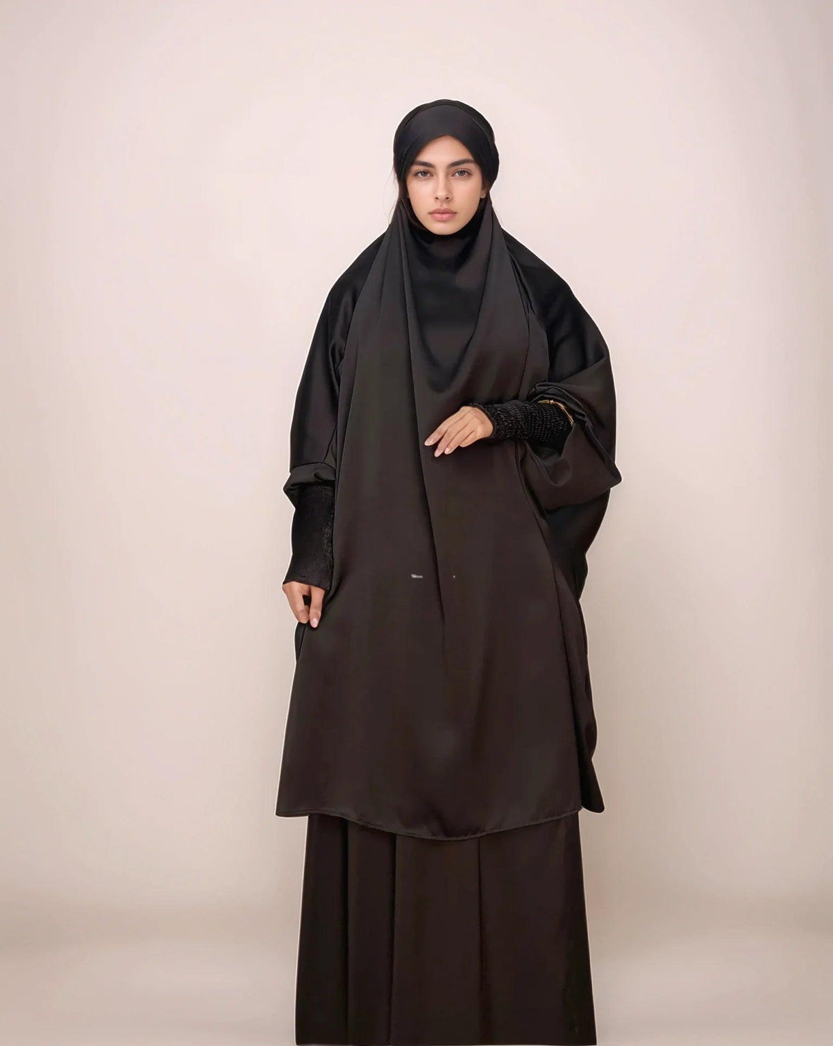 Multi-Color Two-Piece Jilbab Set | Modest Muslim Prayer Dress for Women - Mahathelabel