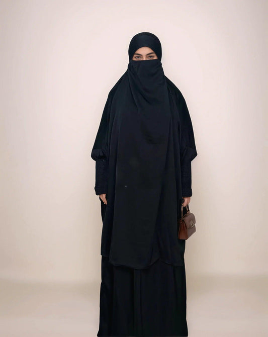 Multi-Color Two-Piece Jilbab Set | Modest Muslim Prayer Dress for Women - Mahathelabel