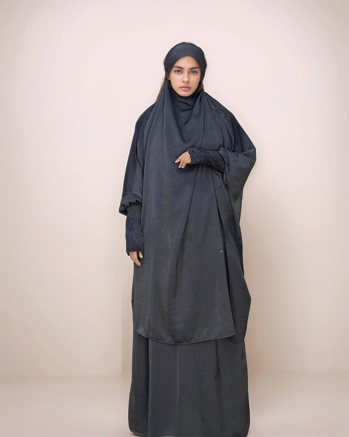 Multi-Color Two-Piece Jilbab Set | Modest Muslim Prayer Dress for Women - Mahathelabel