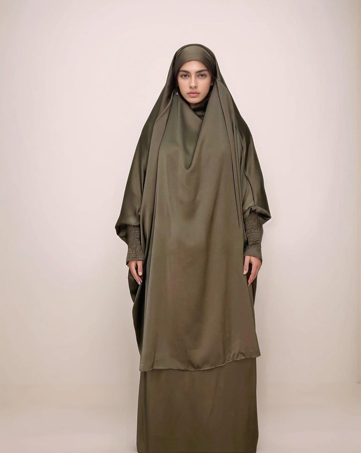 Multi-Color Two-Piece Jilbab Set | Modest Muslim Prayer Dress for Women - Mahathelabel