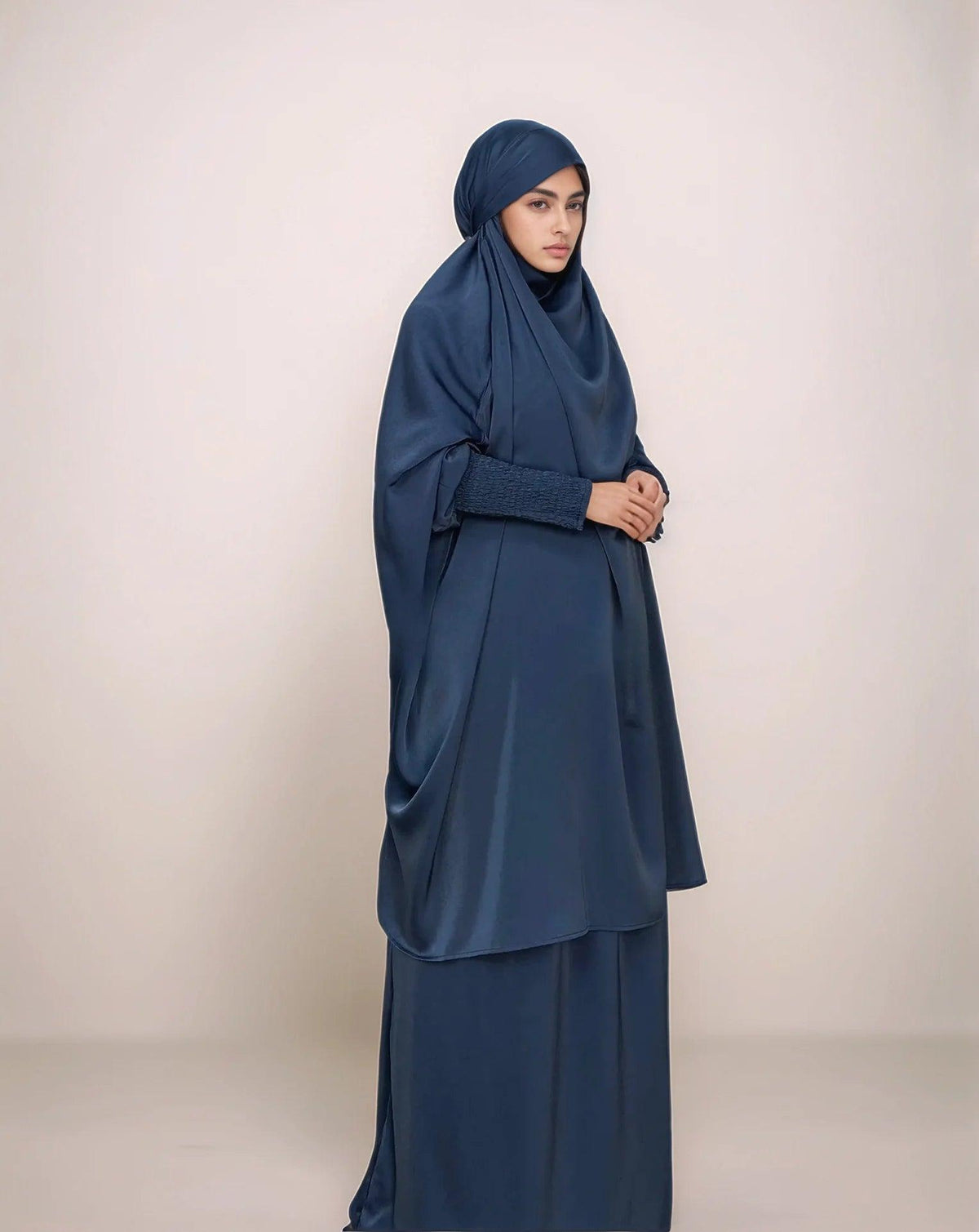 Multi-Color Two-Piece Jilbab Set | Modest Muslim Prayer Dress for Women - Mahathelabel