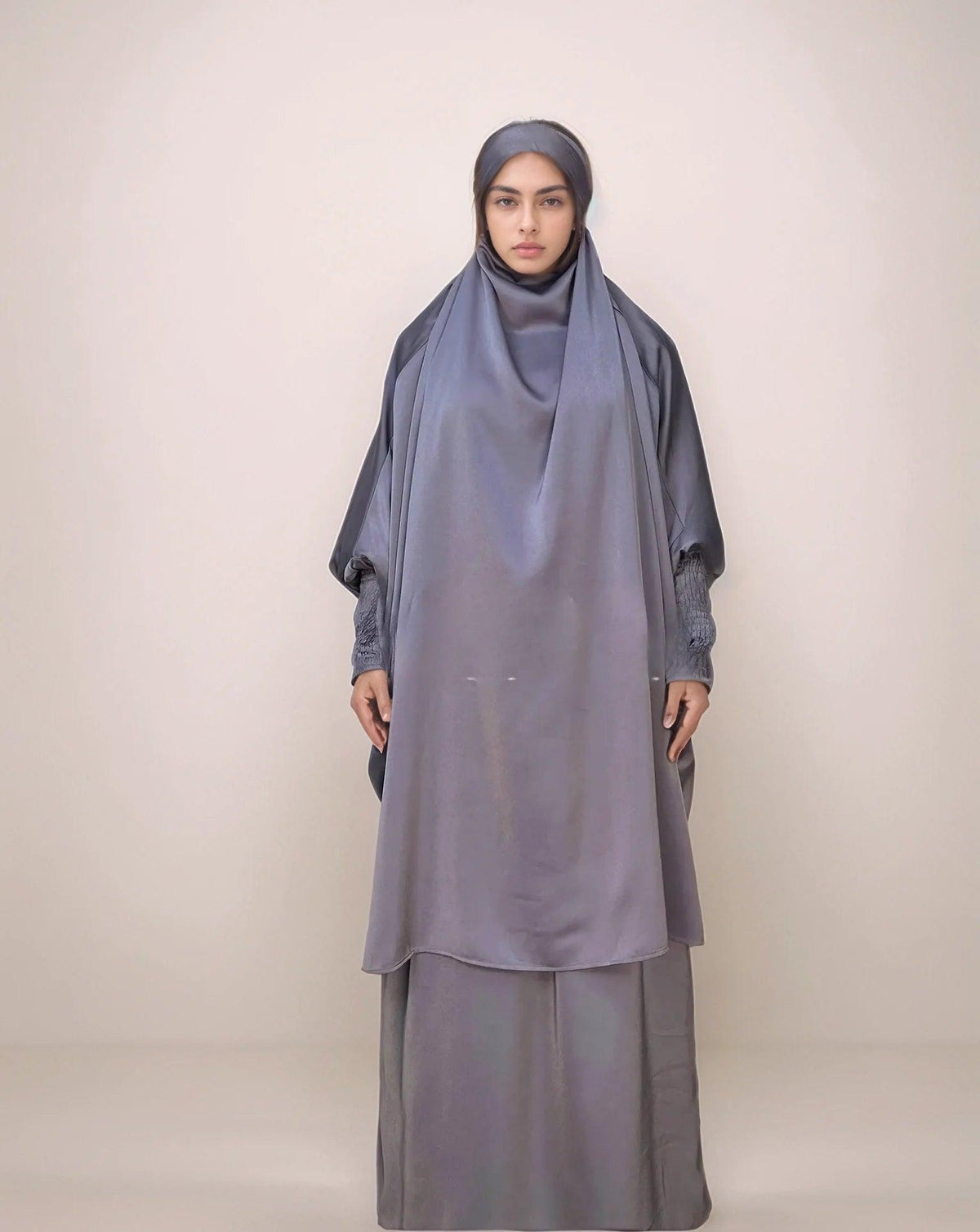 Multi-Color Two-Piece Jilbab Set | Modest Muslim Prayer Dress for Women - Mahathelabel