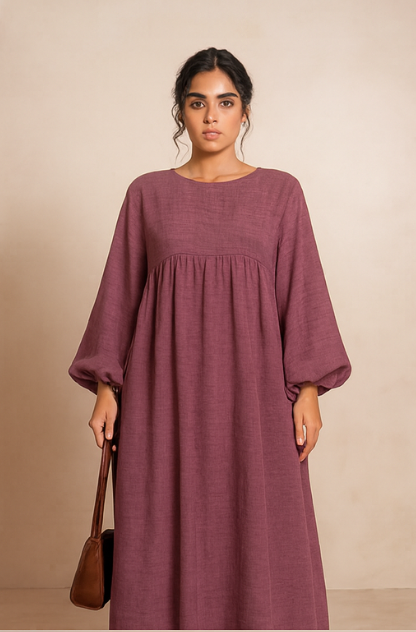 Nursing Zip Pocket Abaya – Single-Zip, Reversible Front/Back | view 23 | Maha The Label modest fashion outfit
