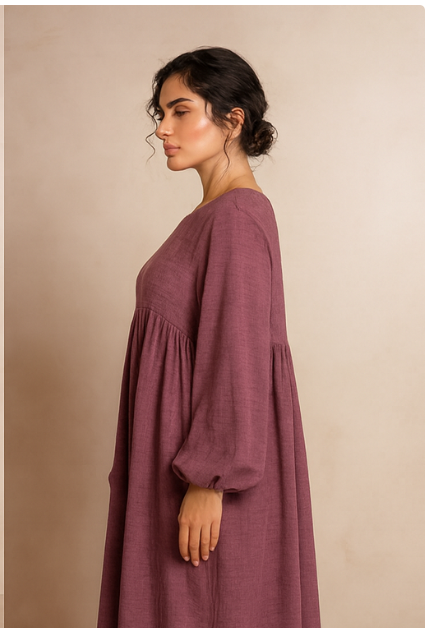 Nursing Zip Pocket Abaya – Single-Zip, Reversible Front/Back | view 25 | Maha The Label modest fashion outfit